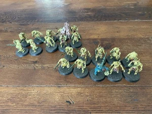 Warhammer Age Of Sigmar Maggotkin Of Nurgle Plaguebearers / Painted GW - Picture 1 of 11