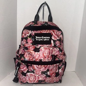 Zaino donna Juicy Couture Los Angeles, California Roses logo nero usato - Foto 1 di 12