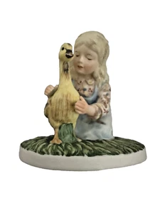 Mädchen mit Gans Figur 1981 Schmid-Zemsky, "STERN" "Sternenfrühling" 1. Auflage - Bild 1 von 8