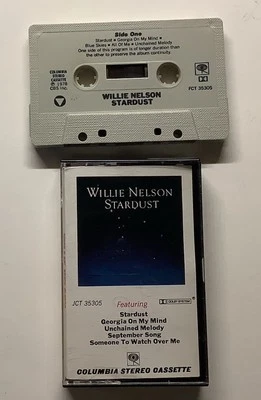 COUNTRY WILLIE NELSON STARDUST CASSETTE TAPE 1978 EXCELLENT - Image 1 of 2