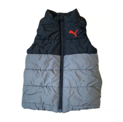 Chaleco Puma Puffer Niño Juvenil XS 5-6 Cremallera Completa Sin Mangas Aislado Activo Exterior Foto 1 de 4