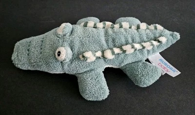 Aurora Baby Loungies Alligator Bubble Sound Green Striped Plush Stuffed Toy 10" - Image 1 of 4