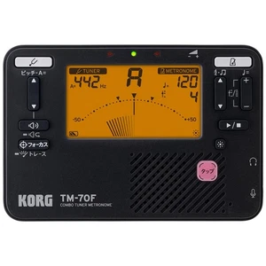KORG Tuner Metronome TM-70F BK Black Made in Japan Brass Band Orchestra - Picture 1 of 5