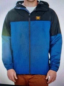 Giacca antipioggia SJK STORM GUIDE UOMO nero/blu estate taglia MED NUOVA CON ETICHETTE - Foto 1 di 3
