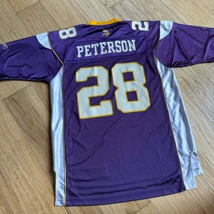 Maglia Reebok uomo viola bianca NFL Minnesota Vikings Adrian Peterson taglia large - Foto 1 di 9