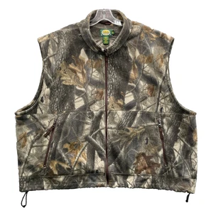 Vintage Cabela's Camo Vest 3XL Boxy Realtree Fleece Hunting Outdoor Gorpcore Y2k - Picture 1 of 9