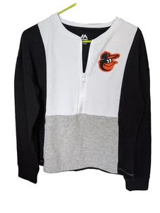 Baltimore Orioles Sweatshirt Small Petite super weich weiß schwarz grau Vogel - Bild 1 von 4