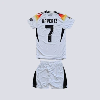 Retro Kinder Fussball Fan Set DE Fußball Havertz Trikot Shorts EM 2024, neu - Bild 1 von 2