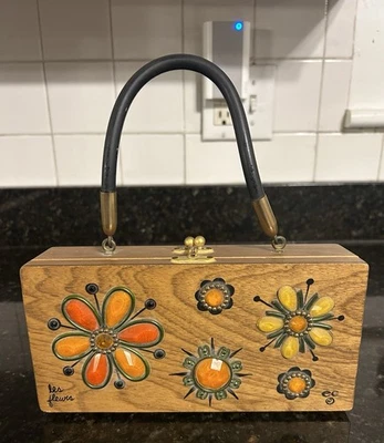 Bolsa Vintage Enid Collins Original 1960 Texas “Les Fleurs” The Flowers - Imagem 1 de 4