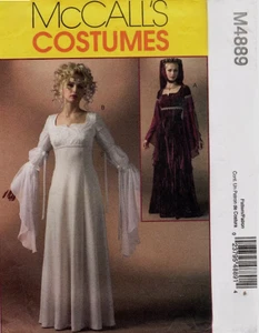 Vestido Renacimiento 2005 patrón de costura U-Pick tallas 6-20 McCall's 4889 fuera de stock - Imagen 1 de 2