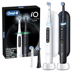 Oral-B iO All-in-One Clean Rechargeable Toothbrush, 2 Pack - Picture 1 of 5