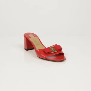 Salvatore Ferragamo Open Toe Vara Sandals Size 6 80925199 - Picture 1 of 12