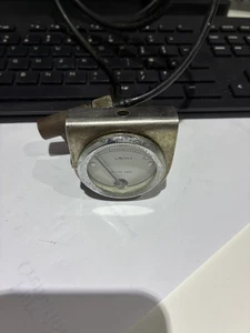 Vintage British Made Oil Pressure Gauge 100LB.  With bracket, pipe, and union - Picture 1 of 3