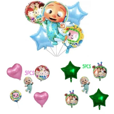 5pcs COCO MELON Balloon Birthday Party Decorations Latex Balloon Boys Girls Kids