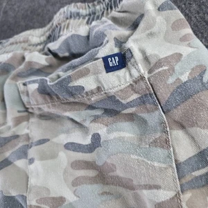 Gap Jogginghose Damen L grün Tencel hoher Bund Utility Taschen Kordelzug Camouflage - Bild 1 von 12