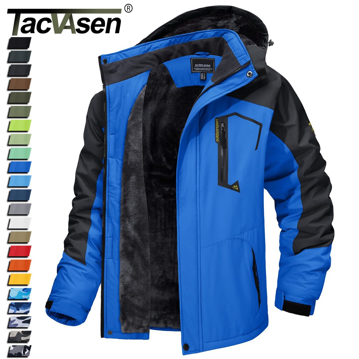 Chaqueta Softshell De Invierno - Abrigo Cálido Con Forro Polar, Impermeable Y Cortavientos, Para Senderismo Y Ciclismo