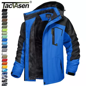 Mens Ski Snowboard Jacket Winter Insulated Fleece Lined Warm Coat Windproof Coat - Picture 1 of 173