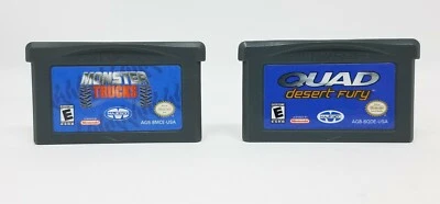 Game Boy Advance Lot Monster Trucks & Quad Desert Fury LOOSE TESTED WORKING - Image 1 of 4