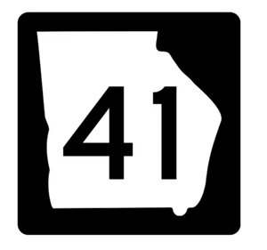 Georgia State Route 41 Sticker R3588 Highway Sign - Picture 1 of 1