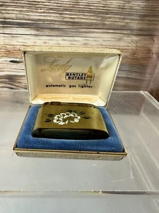 Vintage Lady Bentley Butane Lighter Flower With Original Case - Picture 1 of 11