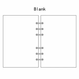 A5/A6/A7 Blank Planner Diary Insert Refill Schedule Organiser 45 Sheets Note - Picture 1 of 12