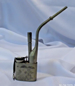 Chinese Water Pipe With Two Sided Etching - Picture 1 of 4