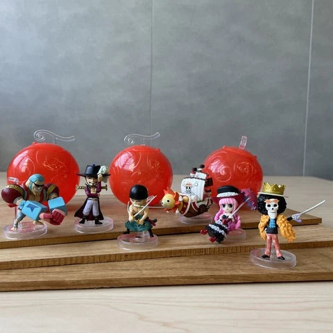BANDAI Gashapon Figure One Piece Vol 9 naval battle of 4PCS Capsule Zoro Brook Cover