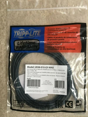 Tripp Lite Heavy Duty USB-A to USB C Charging Sync Cable for Androids M/M 10ft - Image 1 of 3
