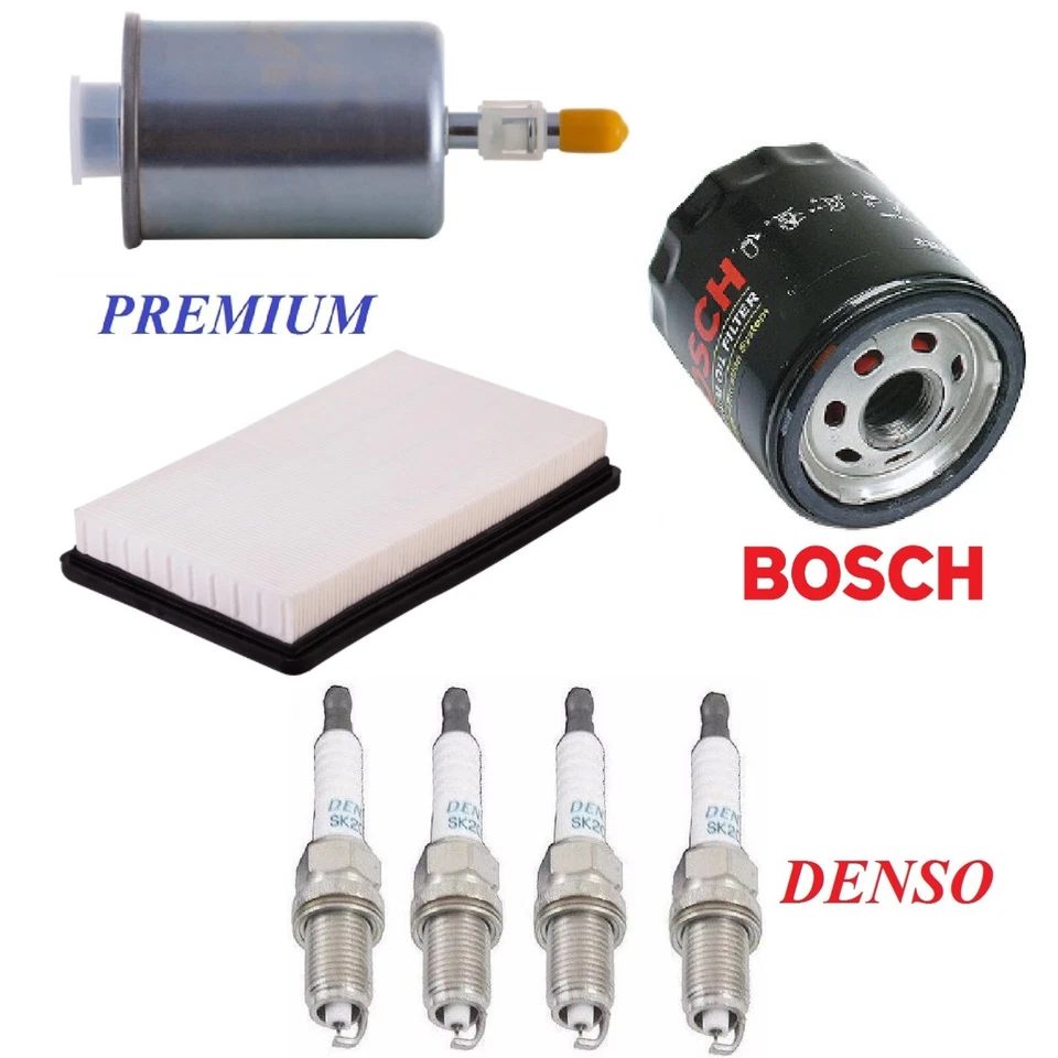 Tune Up Kit Filters Spark Plugs For PONTIAC GRAND AM L4 2.4L 1996-1998 - Image 1 of 1