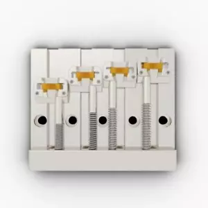 Brand new 4 string Hipshot KICKASS nickel bass bridge - Foto 1 di 2