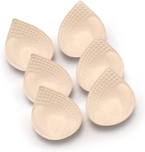 Bra Pad Inserts 3 Pairs for Sports Bra A/B/C/D Cup - Beige, Black, Green, Grey, - Picture 1 of 12