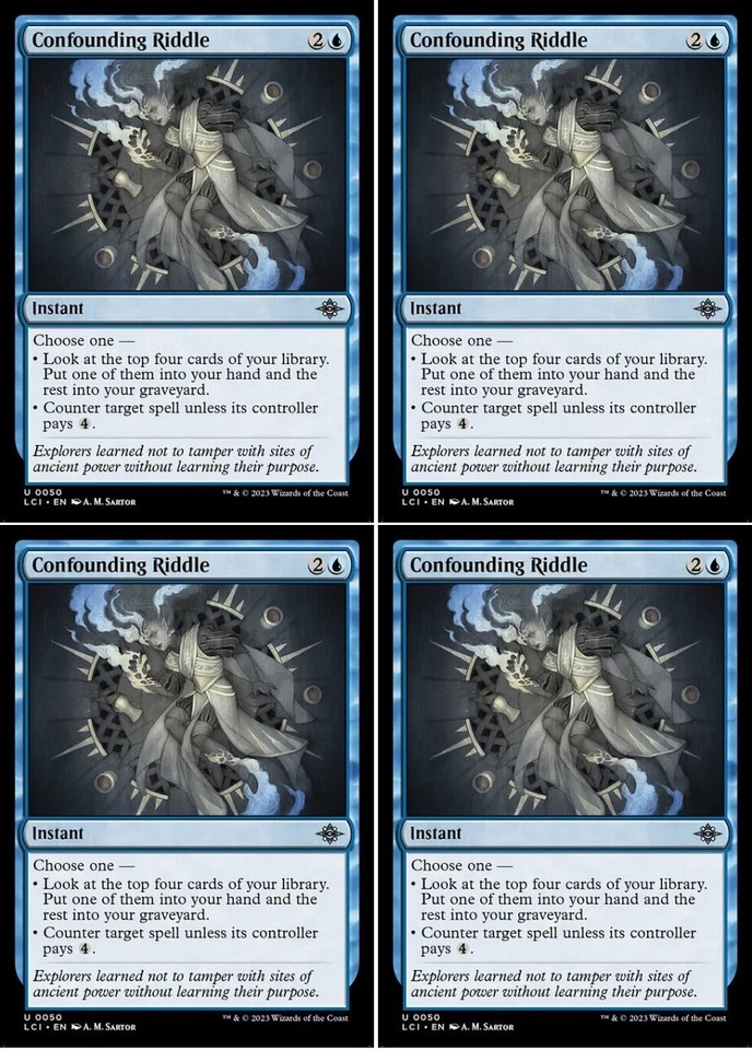 MTG - 4x CONFOUNDING RIDDLE - Lost Caverns of Ixalan (U) - Image 1 of 1
