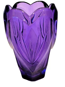 WATERFORD Marquis PURPLE CRYSTAL VASE Discontinued SWEET MEMORIES - Picture 1 of 5