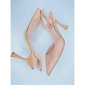 Jeffrey Campbell Zivote slingback pump heels size 8.5 embellished - Picture 1 of 10
