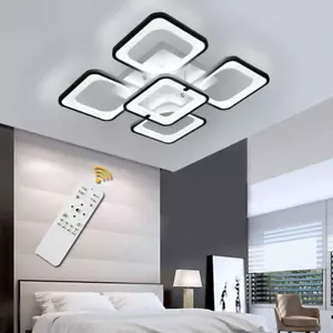 LED Deckenleuchte LED Dimmbar Wohnzimmer Deckenlampe Stufenlos mit Fernbedienung - Bild 1 von 33