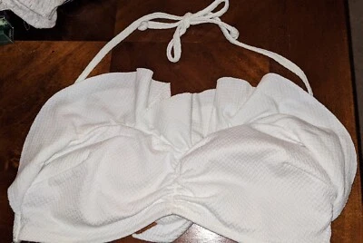 H&M White Swim Non-matched Top & Bottom And Bonus Corset  - Image 1 of 4