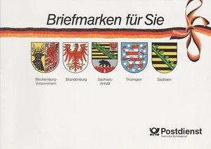 Gratis-Briefmarkenheft der Post für neue Bundesländer (VGO) April 1991, wie neu - Bild 1 von 4