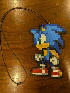 Sonic the Hedgehog Perler Lanyard - Picture 1 of 2