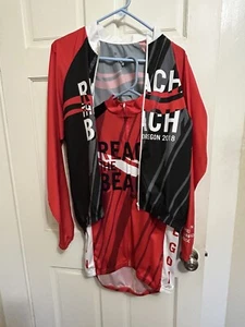 Cycling jersey with matching jacket mens medium, Cycle Oregon 2018. New - Picture 1 of 5