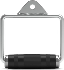 SINGLE STIRRUP CABLE ATTACHMENT HANDLE SEATED ROW MULTI GYM PULL DOWN BAR GRIP - Picture 1 of 9