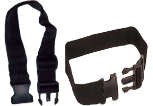 2 Extensiones Cintura Bolsa Correa Extensor Cuero Riñonera Viaje Añadir Equipaje - Imagen 1 de 12