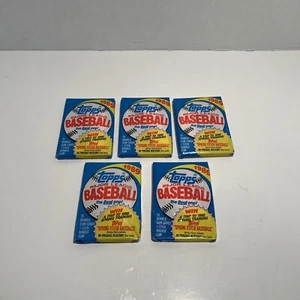 1989 Topps Baseball Packs ungeöffnet Lot von 5 - RC Rookie versiegelt NEU MLB - Bild 1 von 12
