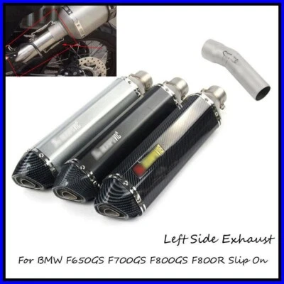 Tubo de escape para motocicleta BMW F800GS F650GS F700GS deslizable F800R cola media izquierda Foto 1 de 4