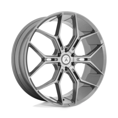 22 Inch Gray Wheels Rims Cadillac Escalade Chevy Suburban Asanti AB38 Monarch Foto 1 de 4