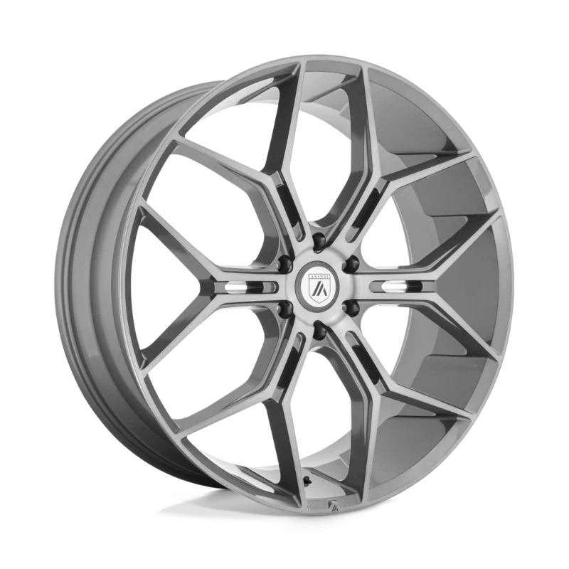 Asanti AB38 Monarch 22x9.5 Inch Titanium Wheel Rim Cadillac Chevy GMC 6x5.5 - Image 1 of 1