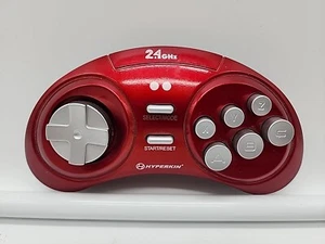 Hyperkin RETRON 3 Wireless Red Controller 2.4 GHz Replacement Gamepad 6 Button - Picture 1 of 5