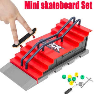 Fingerboard Finger Skateboard gifts Hot Mini Skate Park Ramp Parts Deck Tech ?? - Picture 1 of 12