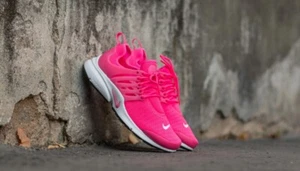 Nike AIR PRESTO sneakers ~ Womens Size 10 / 42 ~ bright pink & white - Picture 1 of 15
