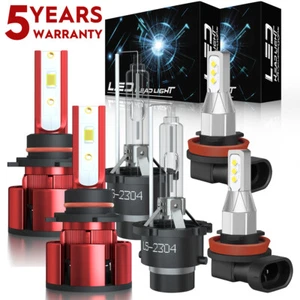 Faros delanteros LED HID 6X para Acura TSX 2009-2014 bombillas antiniebla altas bajas Z4QC - Imagen 1 de 20