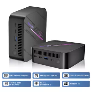 Blackview MP100 Mini PC Gaming Windows 11 PRO AMD Ryzen 7 5825U 32GB+1TB M.2 SSD - Picture 1 of 18